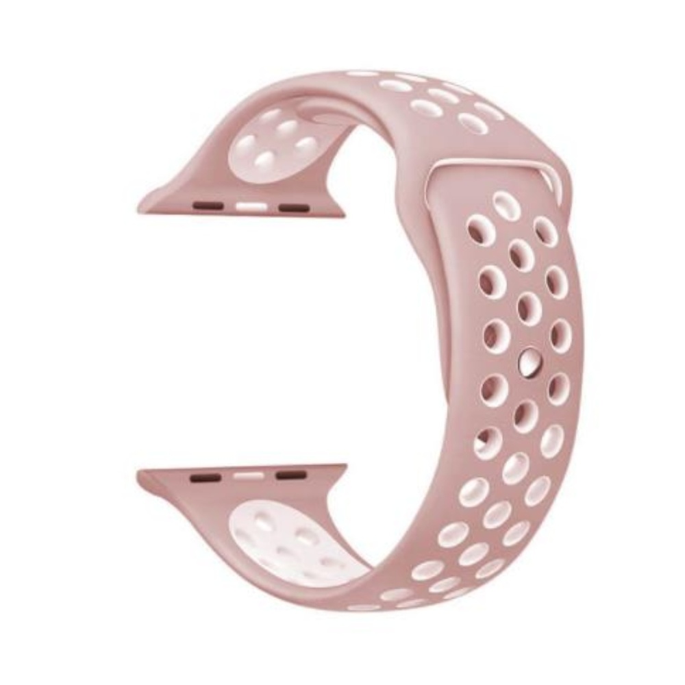 ❤️NEW Pink White Sport Band For Apple Watch - Picture 2 of 4